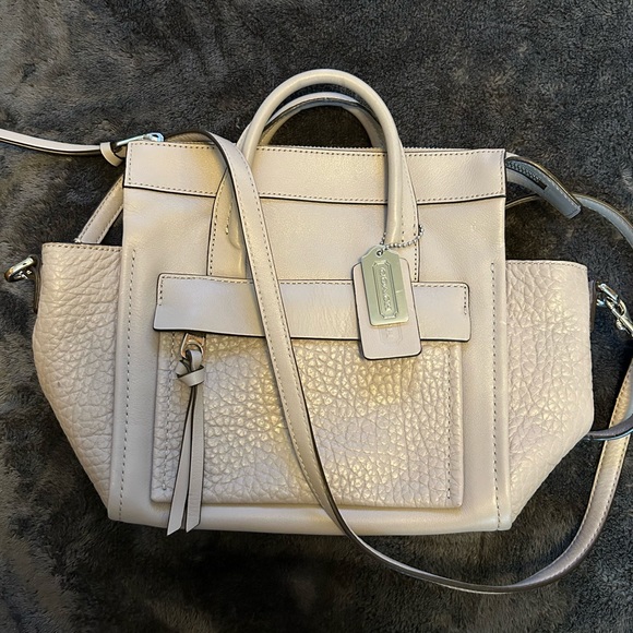 Coach gray leather handbag - Picture 2 of 12